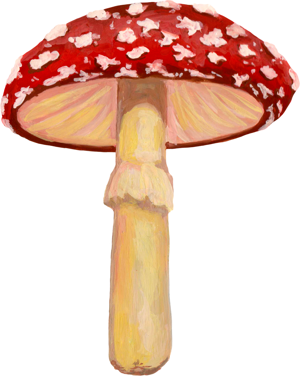 Watercolor Fly Agaric Mushroom Illustration
